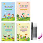 KIDS PRACTICE BOOK FOR LEARNING & GROWTH (4 BOOKS + 1 PEN + 1 GRIP + 10 REFILL)