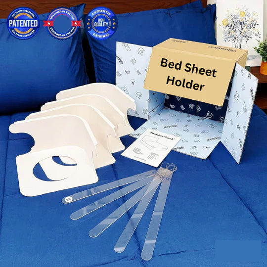 BED SHEET LOCK HOLDER SET - 4 Pack Heavy Duty Bed Sheet Holder Fit All Mattress Size