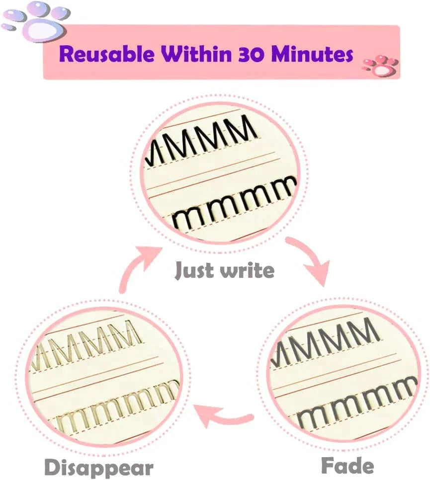 KIDS PRACTICE BOOK FOR LEARNING & GROWTH (4 BOOKS + 1 PEN + 1 GRIP + 10 REFILL)