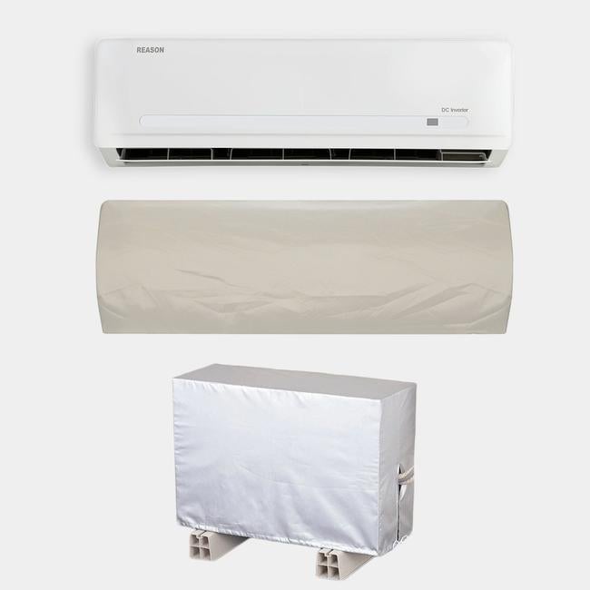 AC Cover - (Inner + Outer Unit Set) - Silver Grey