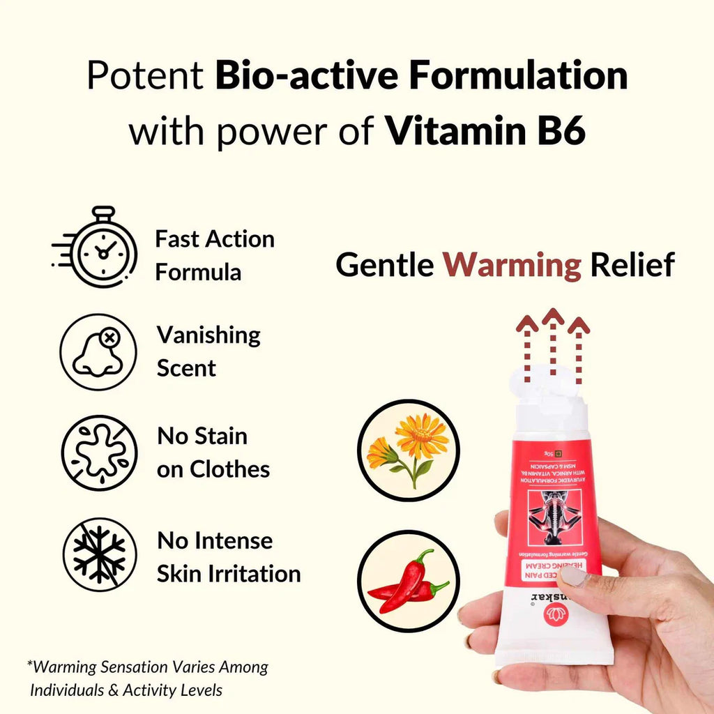 ZANSKAR Natural & Advanced Pain Healing Cream (50g) | Deep Relief For All Body Parts