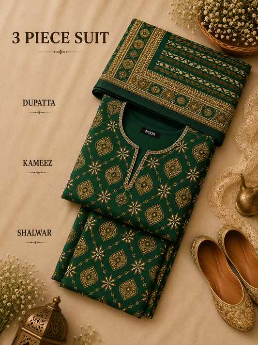 Signature Premium Unstitched 3PC Regal Lawn Suit - M1502