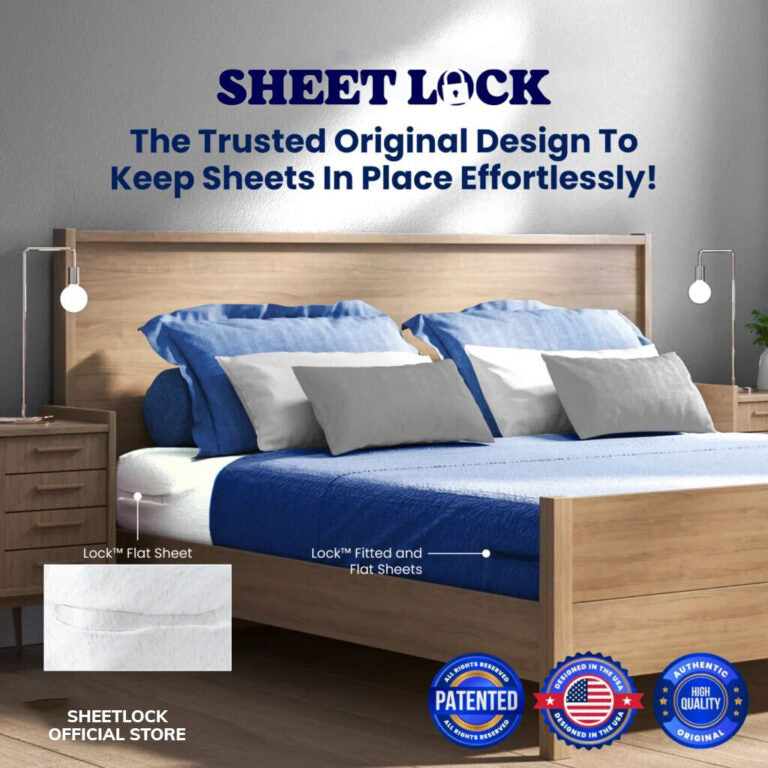 BED SHEET LOCK HOLDER SET - 4 Pack Heavy Duty Bed Sheet Holder Fit All Mattress Size